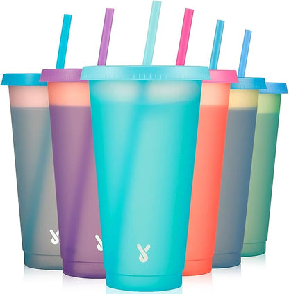 Meoky Plastic Cute Cold Cups