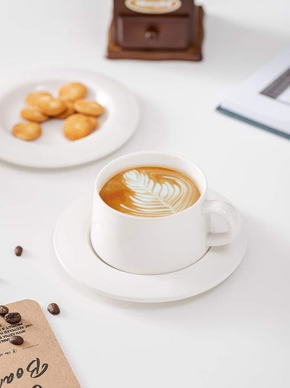 Kanwone Porcelain Stackable Cappuccino Cups