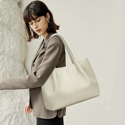 KKXIU Tote Bag for Women Vegan Leather Shoulder Purse Large Capacity Travel Bag