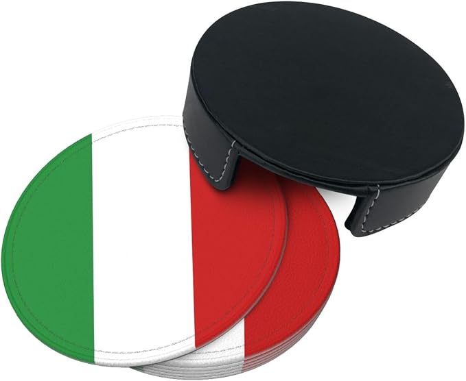 Italy Flag Coasters for Drinks