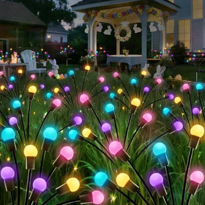 Albelt Easter Day Decorations Outdoor, 6 Pack Solar Firefly Lights Outdoor
