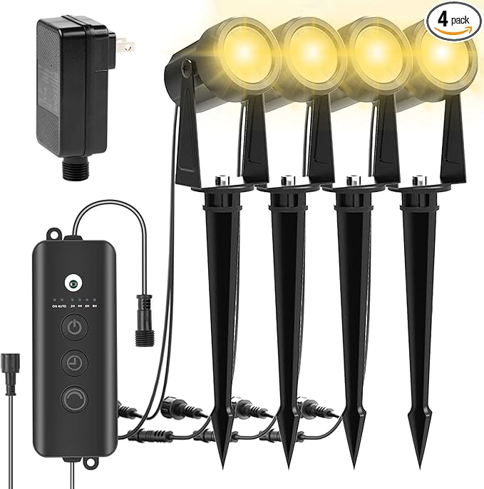 ZYAN Landscape Spotlights with Sensor, 5 Lighting Modes