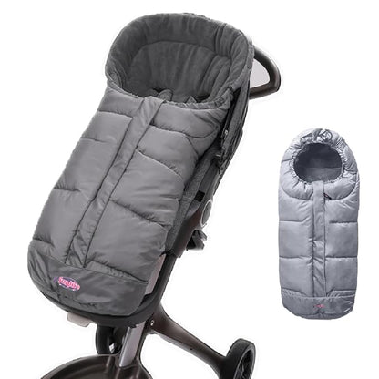 Anti-Kick Winter Stroller Blanket,Warm Cuddly Weather Resistant Baby Footmuff Adaptable for All Strollers, Toddler Stroller Winter Cover Bunting Bag