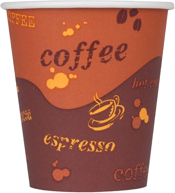 Karat 10 oz Paper Hot Coffee Cups Disposable, Leak-Resistant Double Poly-Lined