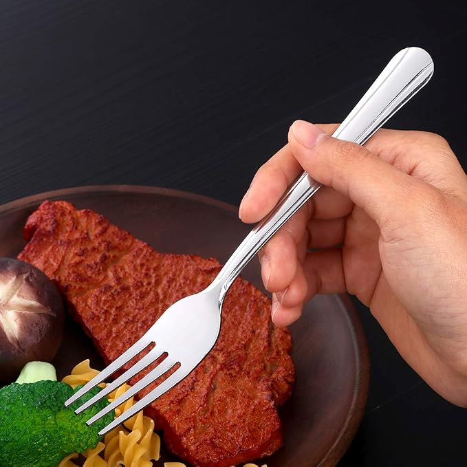 12 Pieces Dinner Fork, Stainless Steel Silverware Forks, 7.1 Inches Metal Fork