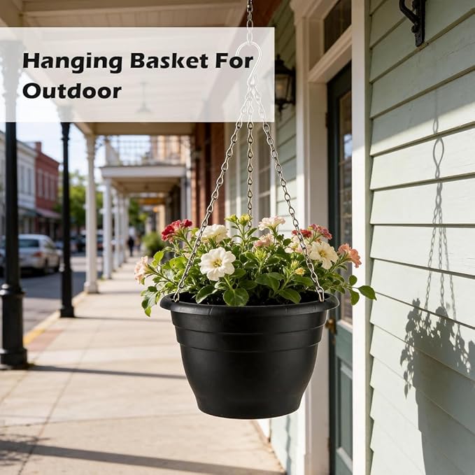 Hanging Planters 11 Inch, Self Watering Hanging Basket