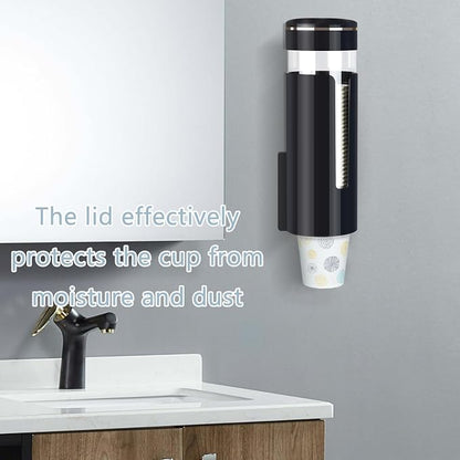 Cup Dispenser, Wall Mount Water Cooler Cup Dispenser | fits 4-7 oz Disposable