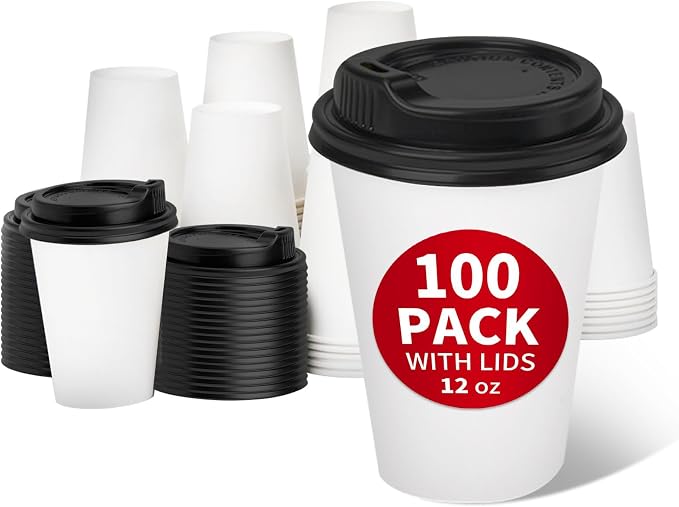 RACETOP Disposable Paper Coffee Cups