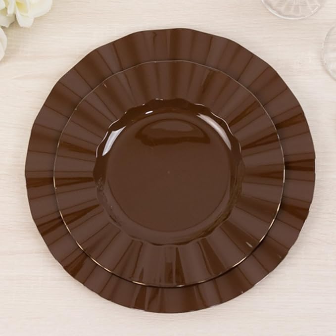Efavormart 10 Pack Hard Plastic Dinner Plates