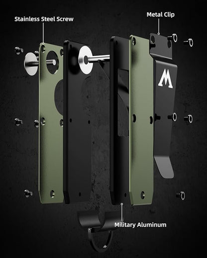 Key Organizer Compact Key Holder Metal Key Chain Minimalist key case key holder for keychain Secures 1-5 Keys