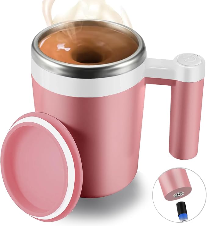 Self Stirring Mug, Rechargeable Auto Magnetic Coffee Mug