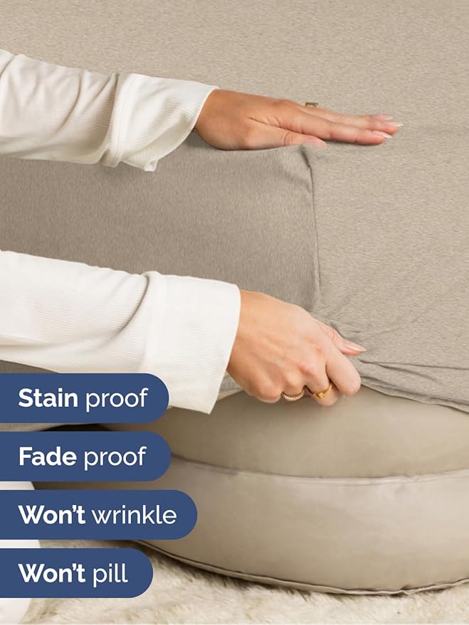Extra Deep King Fitted Sheet - Hotel Luxury Single Fitted Sheet Only - Easily Fits 18 inch to 24 inch Mattress - Ultra Soft, Wrinkle Free w/Extra Deep Pockets - Breathable & Comfy - Heathered Beige