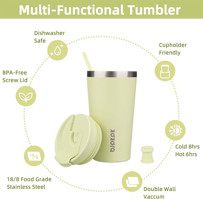 BJPKPK 18 oz Coffee Tumbler