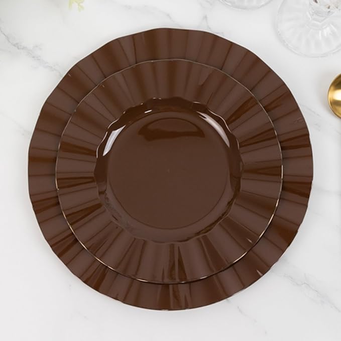 Efavormart 10 Pack Hard Plastic Dinner Plates