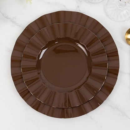 Efavormart 10 Pack Hard Plastic Dinner Plates