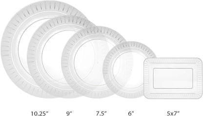 Party Essentials Elegance Quality Hard Plastic 10.25-Inch Round Party/Dinner