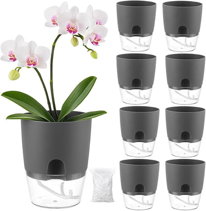 Planterhoma 8 Pack Self Watering Pots