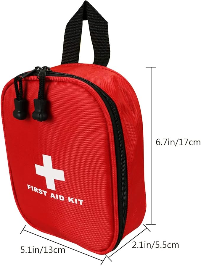 AOUTACC Nylon First Aid Kit Empty, Travel Empty First Aid Kit Pouch Bag for Emergency at Home, Office, Car, Outdoors, Boat, Camping, Hiking(Bag Only)