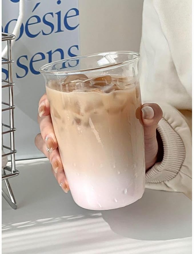 Bear-Shaped Glass Drinking Jar, Ice Cold Beverage Container