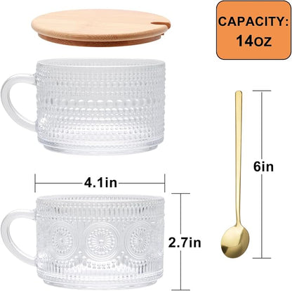 Maredash 4pcs Overnight Oats Containers