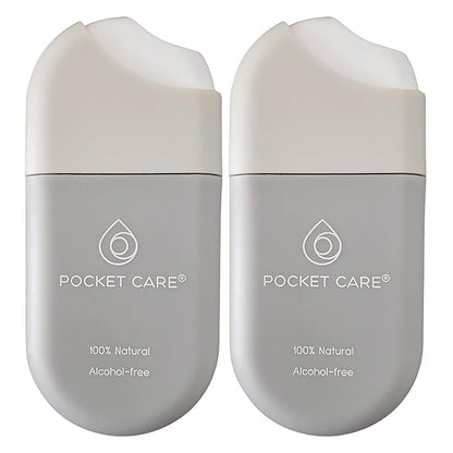 POCKET CARE | 2 Pack Orange Hand Sanitizer Spray 15 ml - natural Spray for Hands | Organic Moisturizing Spray | Hand Spray Travel Size - Travel Accessories | 100% natural (Orange)