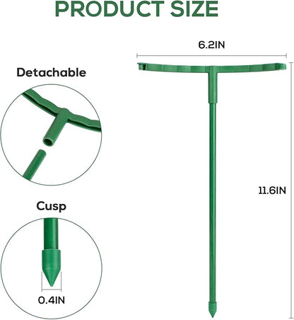 24 Pcs Plant Support Stakes, Half Round Plant Support