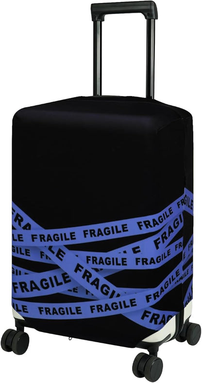 HYPER VENTURE Washable Luggage Cover - Fashion Suitcase Protector Fits 27-30 Inch Luggage (Fragile, L)