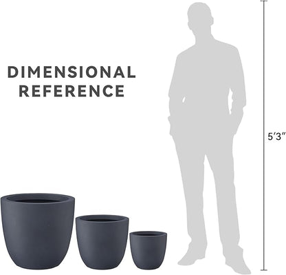 Kante 18", Outdoor Indoor Large Planter Pots