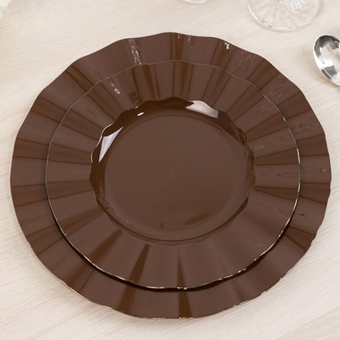 Efavormart 10 Pack Hard Plastic Dinner Plates