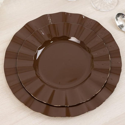 Efavormart 10 Pack Hard Plastic Dinner Plates