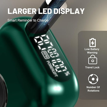 Electric Foil Shavers for Men: Upgraded Mini Electric Razor with 4 Floating Blades & Big LED Display - Foil Shaver for Men with 2 Gears Adjustable - Face Shaver with IPX7 Waterproof,USB Type C