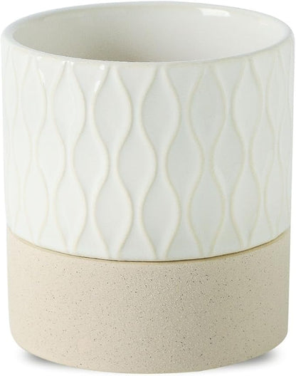 Nihow Self Watering Plant Pot: 4.5 Inch Ceramic Planter