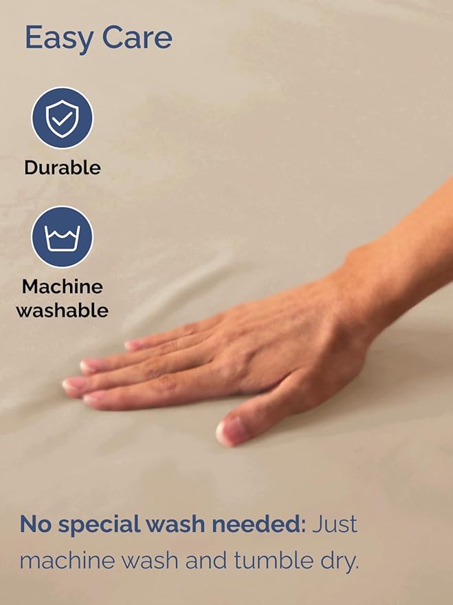 Extra Deep Full Fitted Sheet - Hotel Luxury Single Fitted Sheet Only - Easily Fits 18 inch to 24 inch Mattress - Ultra Soft, Wrinkle Free w/Extra Deep Pockets - Easy-Care, Breathable & Comfy - Cream