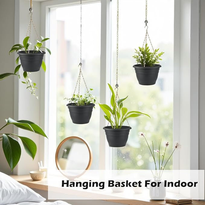 Hanging Planters 10 Inch, Self Watering Hanging Basket