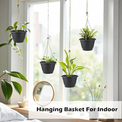 Hanging Planters 10 Inch, Self Watering Hanging Basket