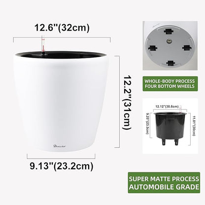 Dexceder 13x12 Self Watering Planter