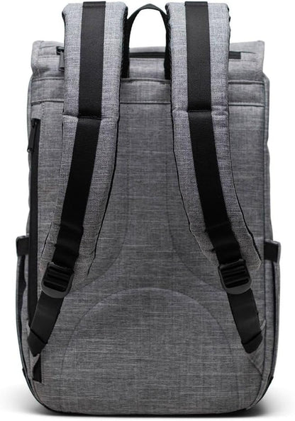 Herschel Supply Co. Little America Mid, Raven Crosshatch, One Size
