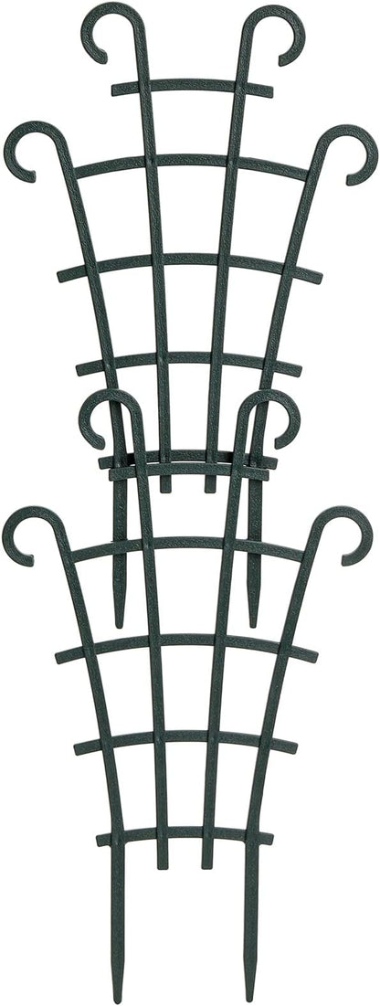 ZEAYEA 24 Pack Trellis for Potted Plants, Plastic Small Trellis for Pot