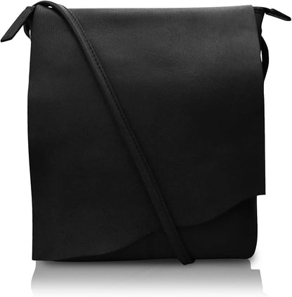 ili New York Leather Mini Sac Crossbody - Genuine Leather Crossbody Bags for Women with RFID Blocking, Adjustable Strap
