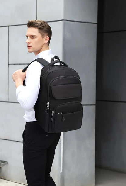 FOXLOVER Travel Laptop Backpack, Anti-Theft Slim Business Backpack, School College Bag for Men & Women, Fits 15.6 Inch Laptop