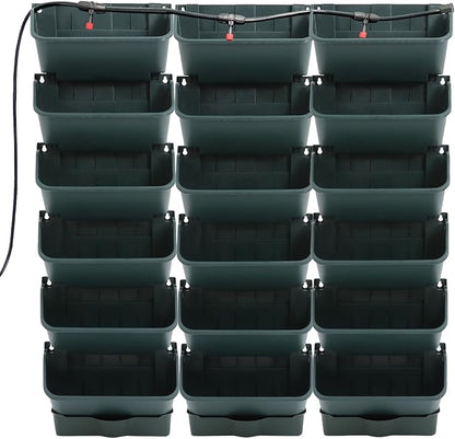 18 Pots Self-Watering Vertical Garden Planter Wall Mounted,