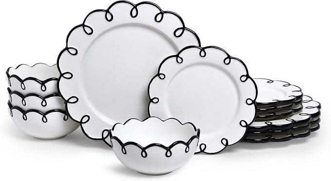 Sango 12-Piece Stoneware Dinnerware Set