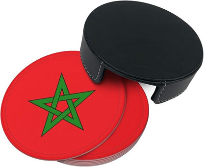 Moroccan Flag Coasters for Drinks