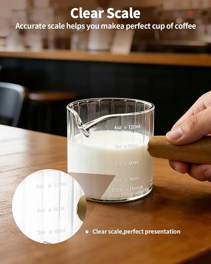 Espresso Measuring Cup 4 Oz, Espresso Glass Cups