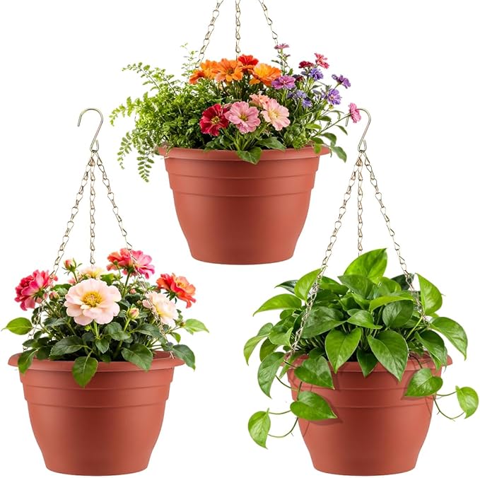 Hanging Planters 11 Inch, Self Watering Hanging Basket