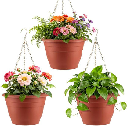 Hanging Planters 11 Inch, Self Watering Hanging Basket