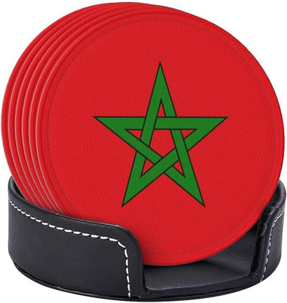 Moroccan Flag Coasters for Drinks