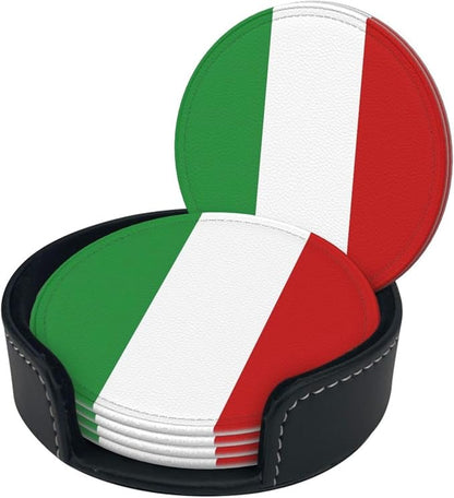 Italy Flag Coasters for Drinks