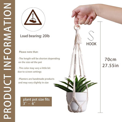 Artilady Plant Hanger Indoor Macrame Hanging Planters