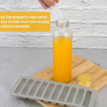 Zukro 18 oz Glass Juice Bottles